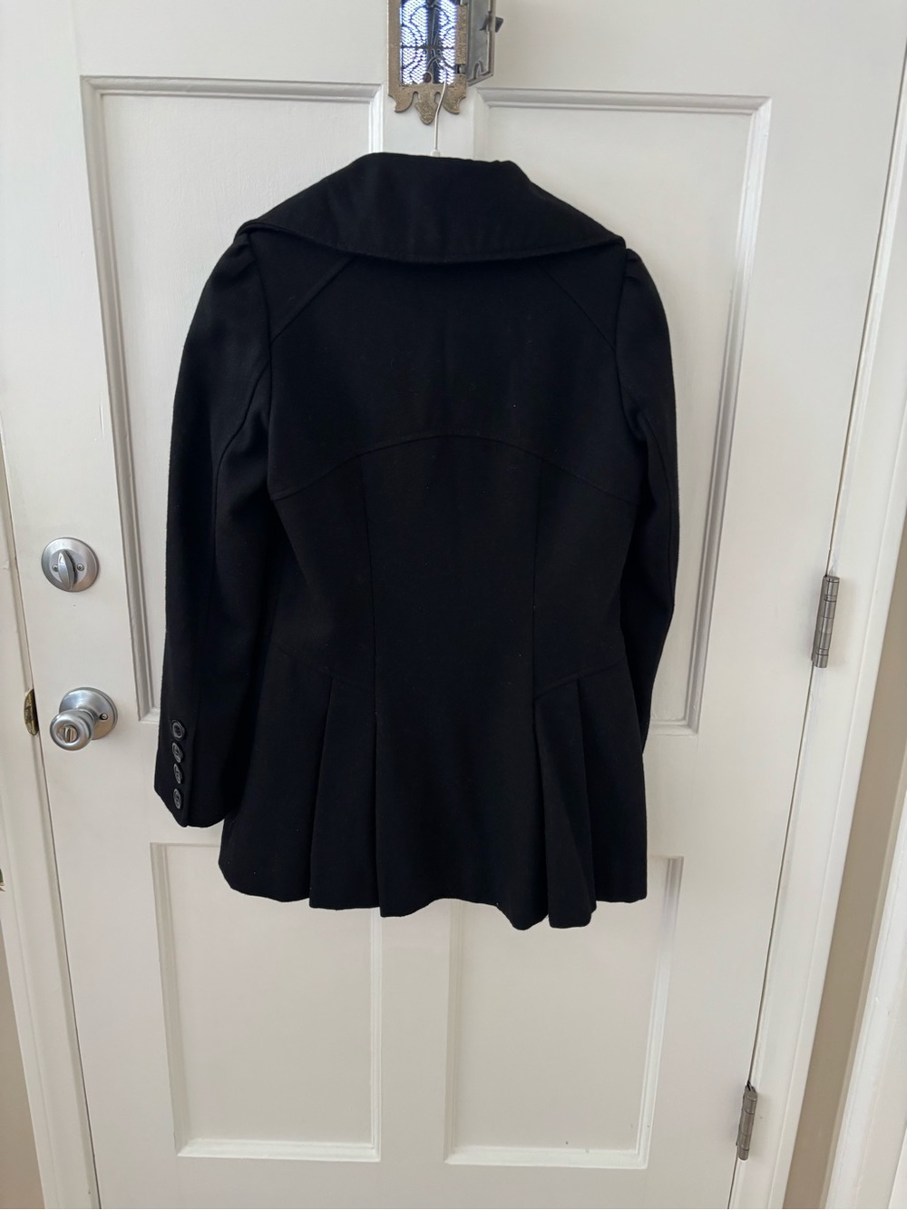 Worthington Black Double-Breasted Pea Coat - Picture 2 of 3